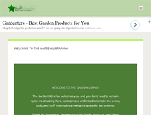 Tablet Screenshot of gardenlibrarian.com